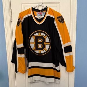 Boston Bruins CCM Black and Gold Hockey Jersey